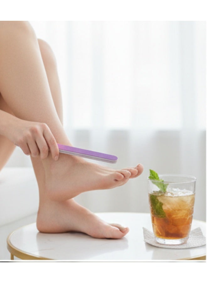 مجموعة متعددة الاستخدامات للعناية بالأظافر والقدمين مكونة من 4 قطع - مبرد للقدمين لعلاج تشققات الكعبين، مبرد للأظافر، مزيل للجلد الميت، وملمع - Image 5